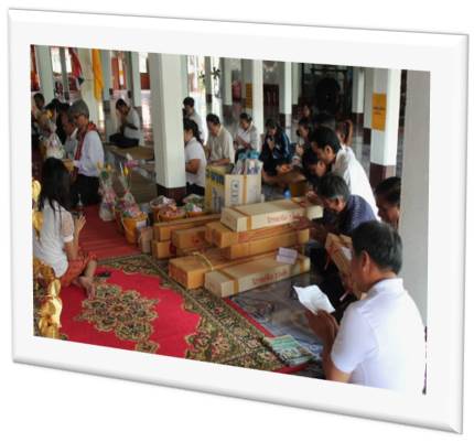  "โครงการถวายเทียนพรรษา เนื่องในเทศกาลวันเข้าพรรษา กรกฎาคม 2557"